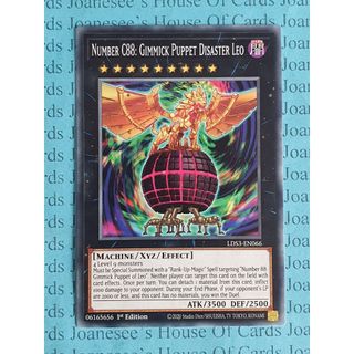 [ Dưa Hấu Yugioh ] Lá bài thẻ Number C88: Gimmick Puppet Disaster Leo - Tặng bọc bài nhựa bảo quản