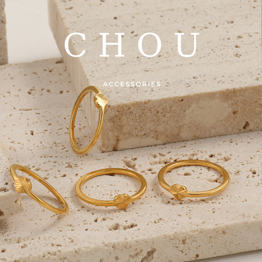 Nhẫn Titan Trái Tim Mini | CHOU ACCESSORIES |