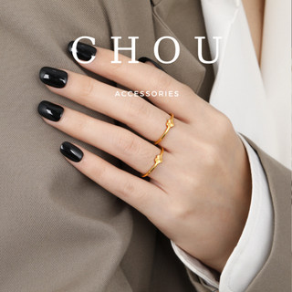 Nhẫn Titan Trái Tim Mini | CHOU ACCESSORIES |