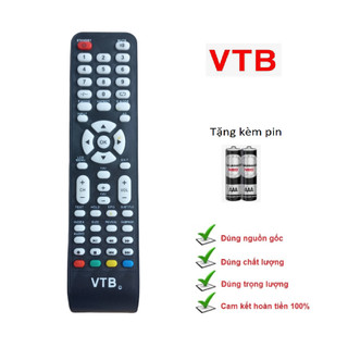 Điều khiển tivi VTB, Remote điều khiển tivi VTB LV3269 hàng tốt - Tặng kèm pin !