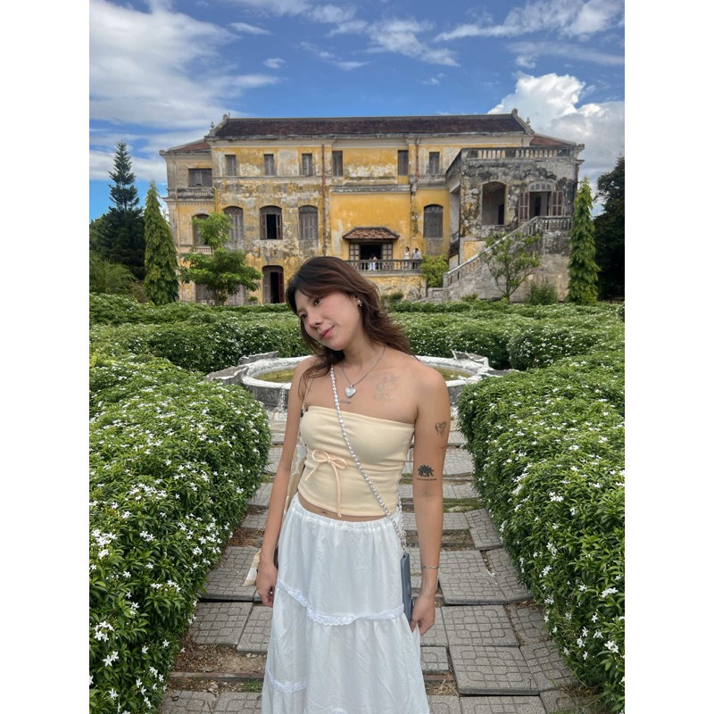 Áo quây áo ống buộc nơ - Tube Top