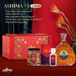 Hộp quà tặng  nhụy hoa nghệ tây thiết kế 2 tầng độc đáo, sang trọng thương hiệu Saffron Việt Nam