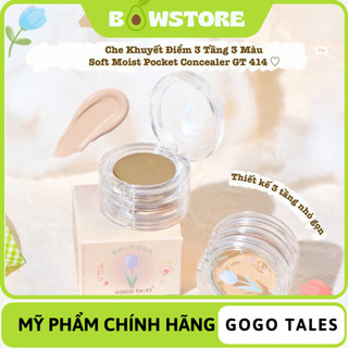 Che khuyết điểm GOGOTALE 3 tầng Che phủ cao Che khuyết điểm tiện lợi 3in1 Soft Moist Pocket Conceale