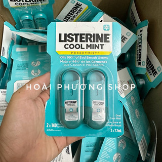 Xịt thơm miệng Listerine Cool Mint pocket 7.7ml