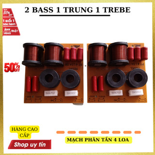 Mạch phân tần 4 loa 2 bass 1 mid 1 treble cho các loại bass - giá 1 mạch
