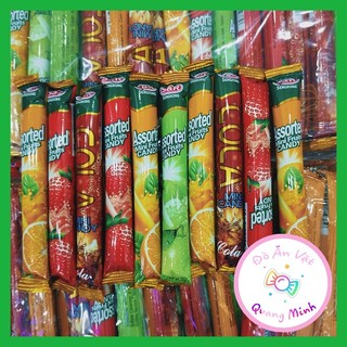  Bán sỉ kẹo C phồng mini Trung Quốc bịch 60 gói với nhiều hương vị trái cây và cola thơm ngon hấp dẫn 