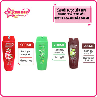 Dầu gội dược liệu thái dương 3, 7 & dầu xả 200ml