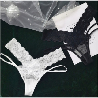 Quần lót ren lọt khe cạp dây ôm chéo hông sexy 3377