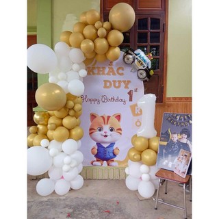 SET trang trí sinh nhật cho bé Trai, set sinh nhật in tên, in ảnh bé