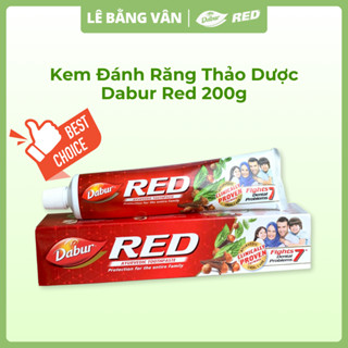 Kem Đánh Răng Thảo Dược ẤN Độ Loại 200g Dabur Red Giúp Răng Chắc Khoẻ Ngăn Mảng Bám Hơi Thở Thơm Mát | Lê Bằng Vân
