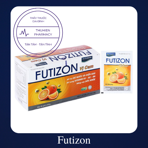 Gói bù nước oresol Futizon Dược Phúc Vinh vị cam-Bù nước và điện giải, dễ uống