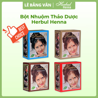 Bột Nhuộm Tóc Thảo Dược Phủ Bạc Đủ Màu Herbul Henna Xuất Sứ Ấn Độ Lê Bằng Vân