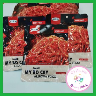 Bán sỉ snack Mỳ bò cay Aluowa bịch 20 gói 55g thơm cay cực ngon cực đã ngon hấp dẫn, đồ ăn vặt cổng trường hot nhất