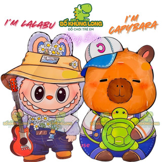 Lồng Đèn Trung Thu 3D Có Đèn Và Nhạc Mẫu Mới CAPYBARA LABUBU LOOPY KUROMI LOTSO Đồ Chơi Cho Bé BỐ KHỦNG LONG