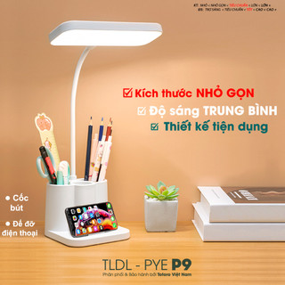 Đèn bàn học đọc sách bảo vệ mắt TLDL cảm ứng 3 chế độ ánh sáng biến thiên có phân loại tích điện