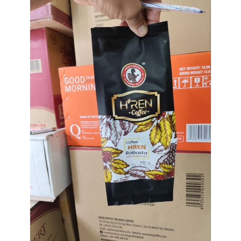 Cà phê rang xay H'ren Robusta 500g