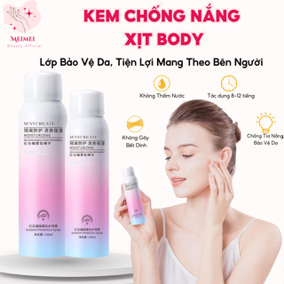 Kem Chống Nắng Xịt BODY Trắng Da MAYCREATE Kem Chống Nắng Dạng Xịt Dưỡng Thể Tránh Tia UV,Dưỡng Sáng