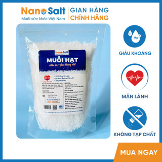 Muối biển sạch, muối hạt xuất hàn quốc làm kim chi, muối nanosalt