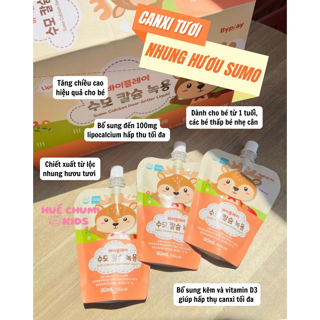 Gạc Hươu Non Canxi tươi SUMO Giúp Bé Ăn Ngon Và Tăng Cường Chiều Cao Cho Bé - Huế Chumi Kids