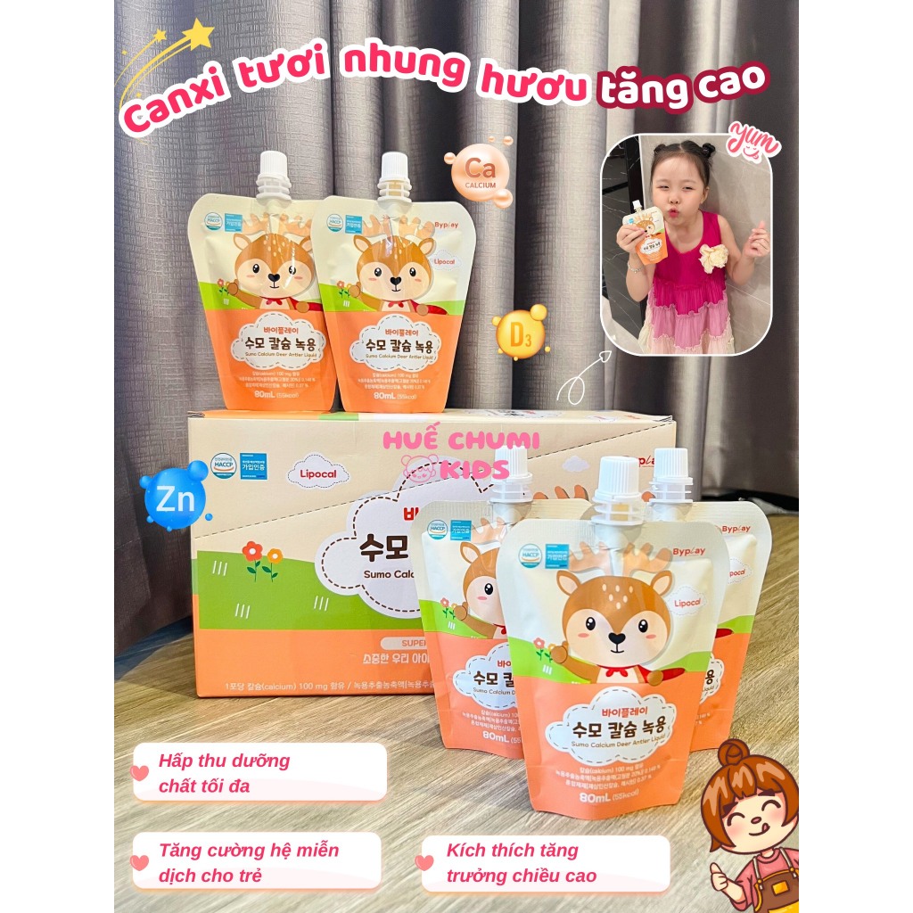 Gạc Hươu Non Canxi tươi SUMO Giúp Bé Ăn Ngon Và Tăng Cường Chiều Cao Cho Bé - Huế Chumi Kids
