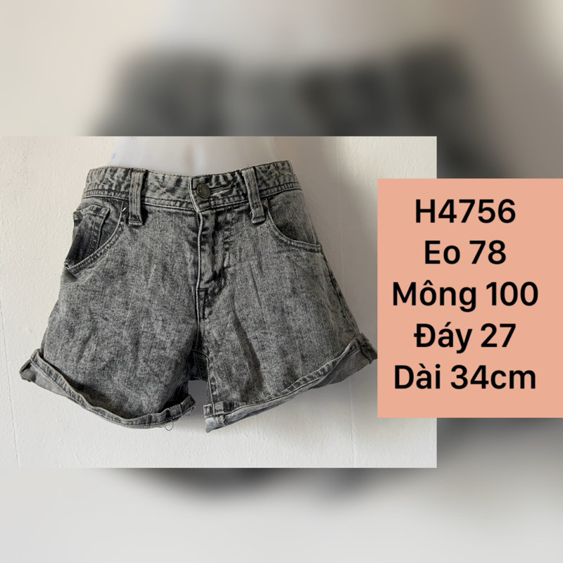 H4756 short jean 2hand quần đùi nữ