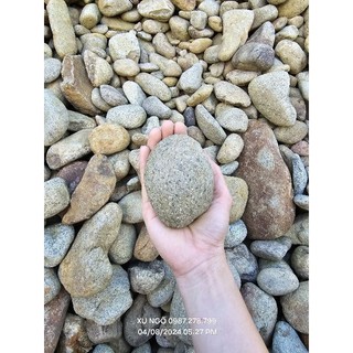 1kg đá cuội tự nhiên trang trí bể cá sân vườn