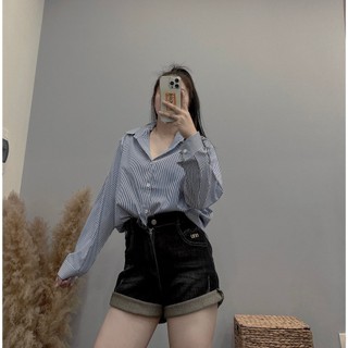 Áo sơ mi kẻ dài tay bigsize form 55-90kg