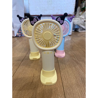 Quạt cầm tay có đế mini + dây sạc cực mát