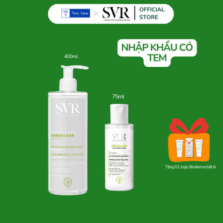 Nước tẩy trang svr sebiaclear eau micellaire 75ml & 400ml dành cho da dầu mụn