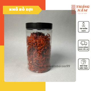 Khô bò xé sợi 500g, giả bò khô sợi ngắn, ngọt thịt, cay nồng hấp dẫn - Tiệm tạp hoá tháng năm
