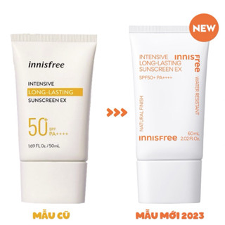 (Mẫu mới - Date 14/02/2027) Kem Chống Nắng Innisfree Intensive Long-Lasting Sunscreen EX For Oily Skin SPF50+ PA+++ 60ml