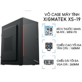 Vỏ Case Máy Tính Xigmatek XS-19 , XS-29 - Văn Phòng Size M-ATX - Hàng Chính Hãng