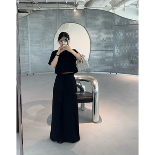 Mir.byhi | thee skirt | chân váy linen xẻ sau dài hách dáng