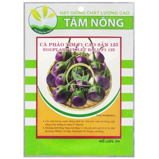 [Tâm Nông] Hạt Giống Cà Pháo Tím 500Mg