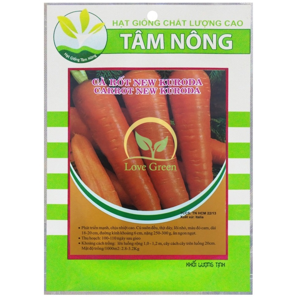 [Tâm Nông] Hạt Giống Cà Rốt 2G