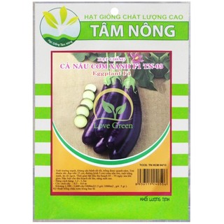 [Tâm Nông] Hạt Giống Cà Tím F1 (Cà Nâu Cơm Xanh) 200Mg