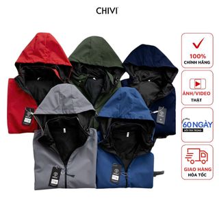 Áo gió Nam Nữ cao cấp ,áo khoác 2 mặt, mũ tháo rời,chống nước,chống bụi