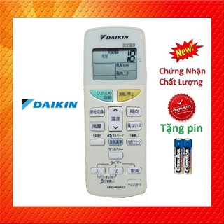 Điều khiển điều hòa Daikin ARC469A22 nội địa Nhật Bản loại tốt zin theo máy chất lượng cao - Tặng kèm pin chính hãng