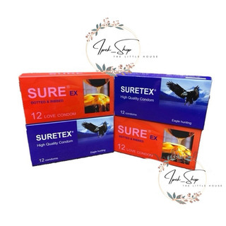 Bao cao su SURE  EX tatra trơn và có gân gai kiểu truyền thống - Hộp 12 Pcs - Ipek_Shop