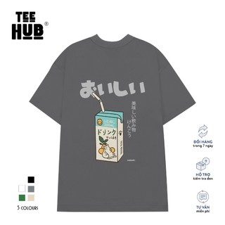 Áo thun unisex TEEHUB Milk Box phông tay lỡ nam nữ form rộng Local Brand