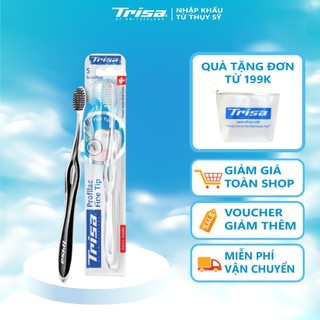 Bàn Chải Đánh Răng Lông Mềm Trisa Profilac Fine Tip Cước Lông Tơ Bàn Chải Siêu Mềm Chạm Đến Từng Kẽ Răng