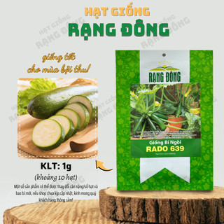 Hạt giống Bí Ngòi Xanh 639 (1g~10 hạt) dễ chăm sóc, trái dài, trồng quanh năm - Hạt giống Rạng Đông