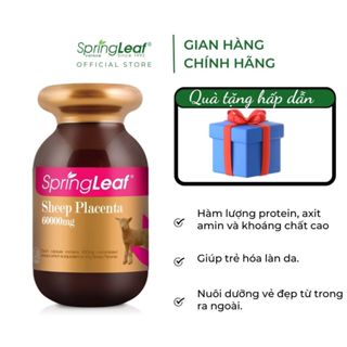 Viên uống nhau thai cừu cải thiện làn da khỏe mạnh SpringLeaf Sheep Placenta 80,000mg và 60,000mg