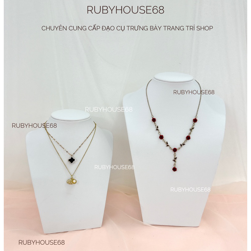 Cổ da trưng bày trang sức cho shop Rubyhouse68
