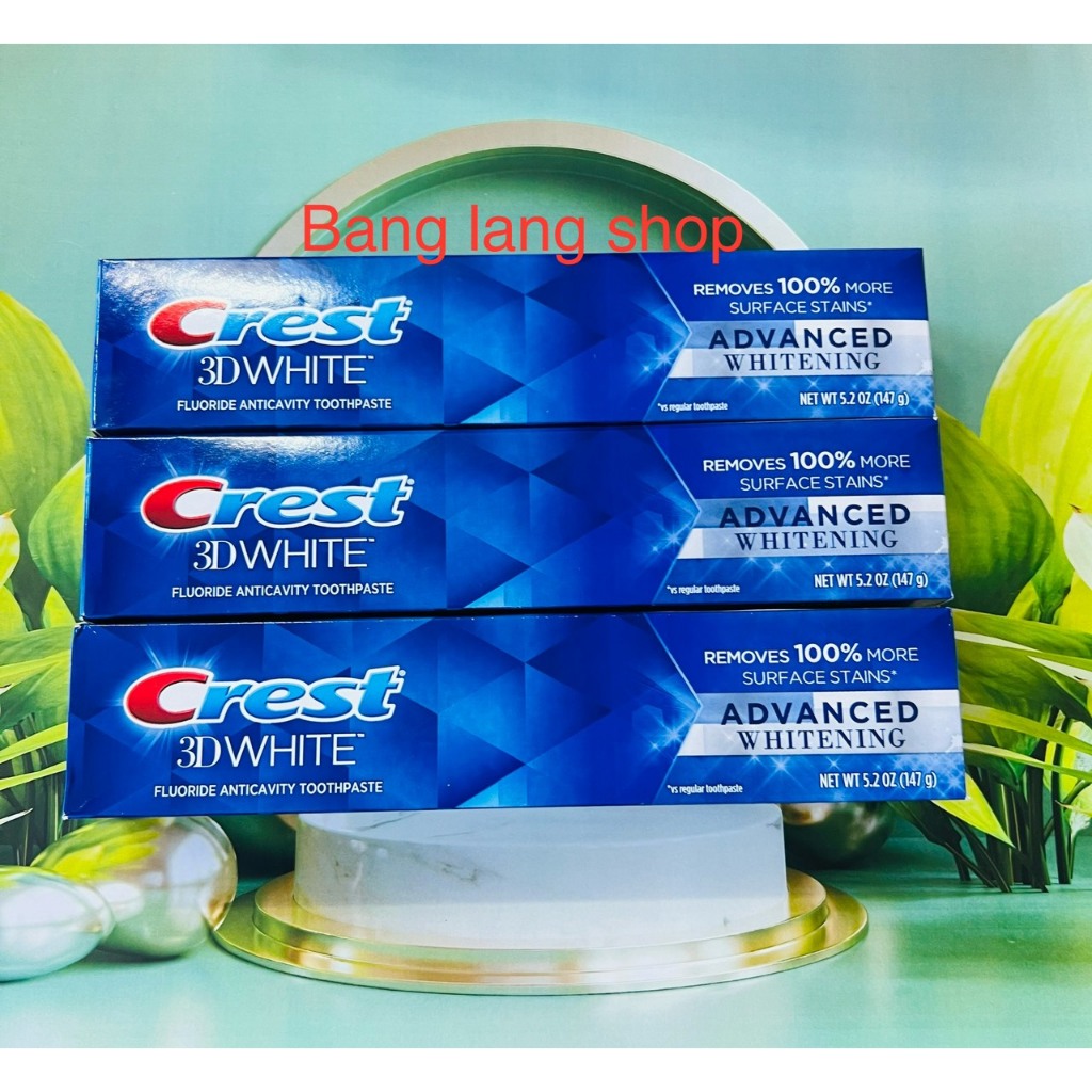 KEM ĐÁNH RĂNG CREST 3D WHITE ADVANCED WHITENING 158g