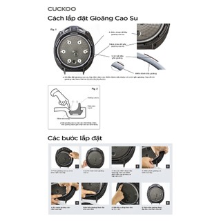 Bảo hành 1 năm Gioăng nồi cơm điện CUCKOO CRP-N0680SR,CRP-N0610F, 1,08l