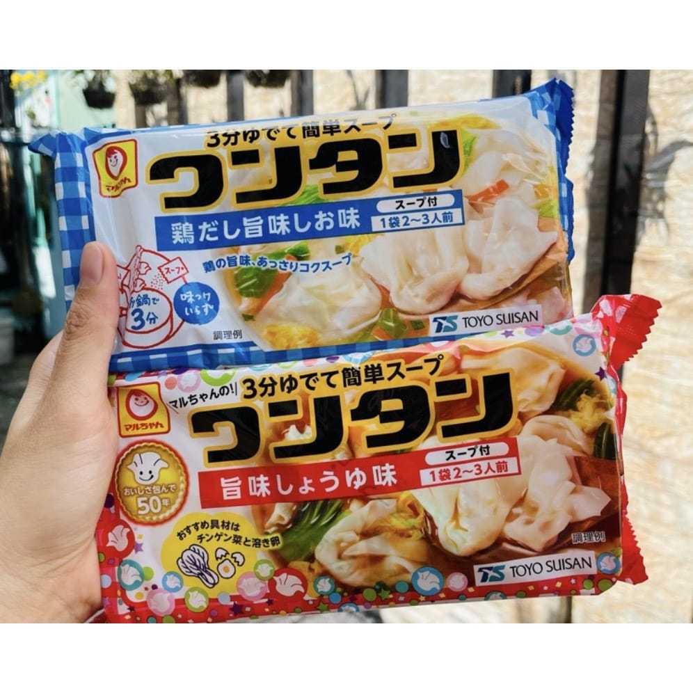 Hoành thánh ăn liền Nhật Bản Toyo Suisan 55g hoành thánh khô cho bé ăn dặm