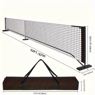 (Tặng 10 bóng) Khung lưới chơi Pickleball dài 6.7m cao 0.91m di động tiện lợi