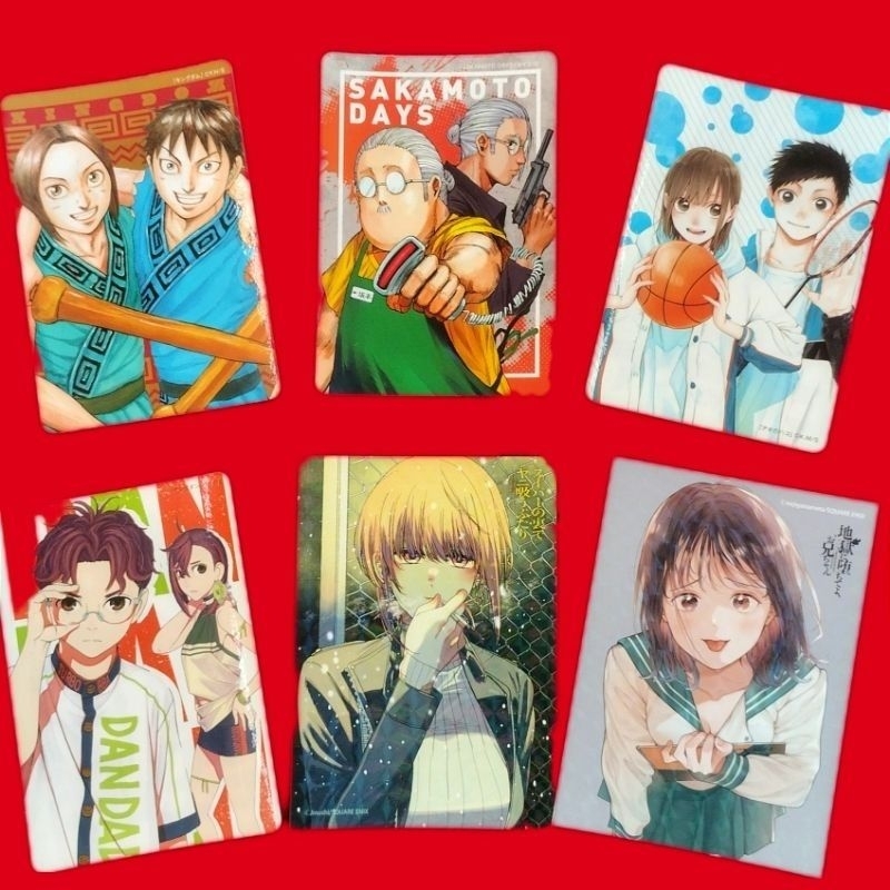 Sticker dán Kingdom , Sakamoto , Blue Box , Go to hell Onichan , Smoke , Dandadan gốc Nhật