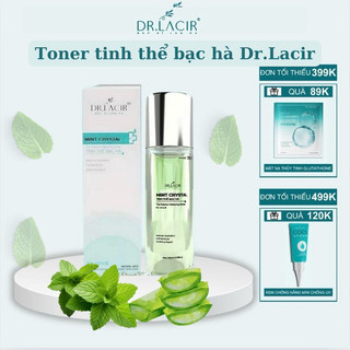 Toner tinh thể bạc hà Mint Crystal Dr.Lacir cho da dầu, da hỗn hợp se khít lỗ chân lông 100ml